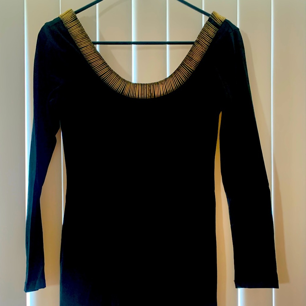 Black mini dress